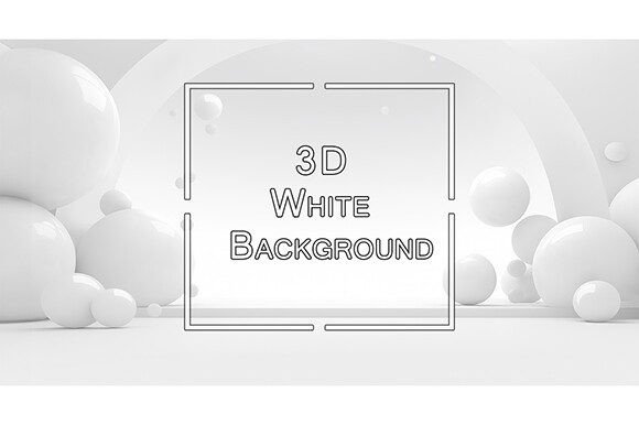 3D White Background for Creative Projects