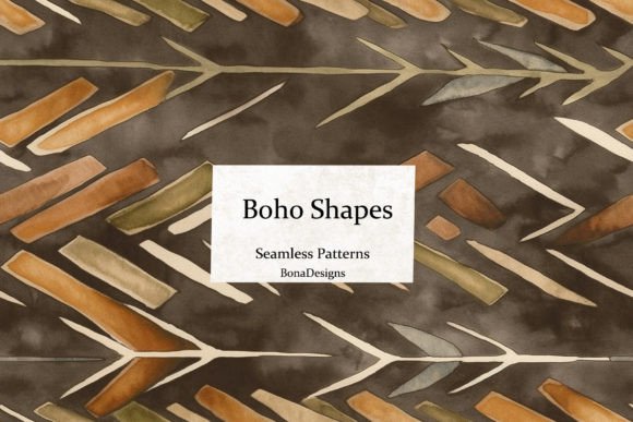 Boho Shapes Seamless Pattern: A Versatile Design Asset