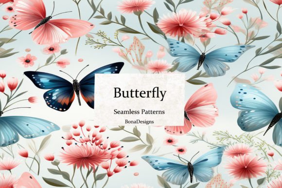 Butterfly Seamless Pattern: Digital Paper for Creators