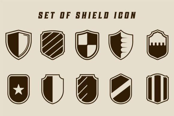 Comprehensive Guide to the Set of Isolated Shield Icon Vector Collection