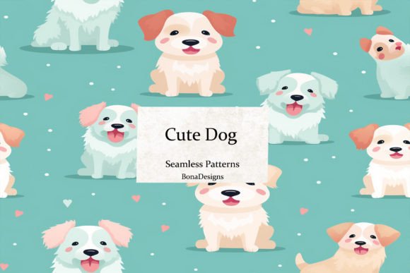 Cute Dog Seamless Pattern: A Versatile Digital Asset for Creative Projects