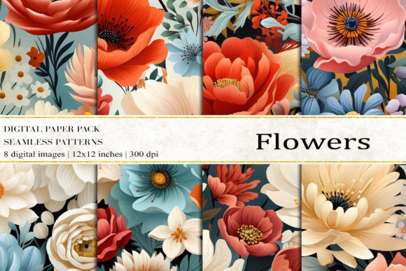 Flowers Digital Papers: An Evaluation of the 8-Piece Collection