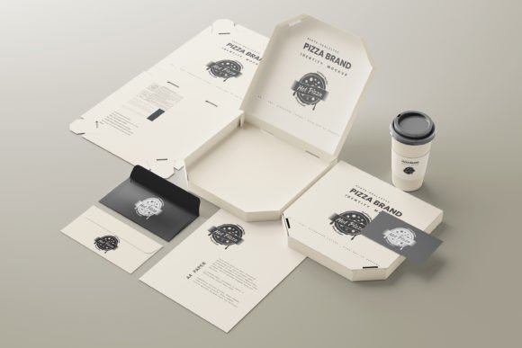 Pizza Branding Mockup Set