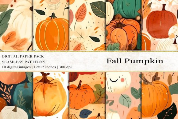 Transform Your Creative Projects with Fall Pumpkin Digital Papers