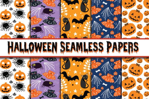 Unleash Your Creativity with Happy Halloween Digital Papers Patterns
