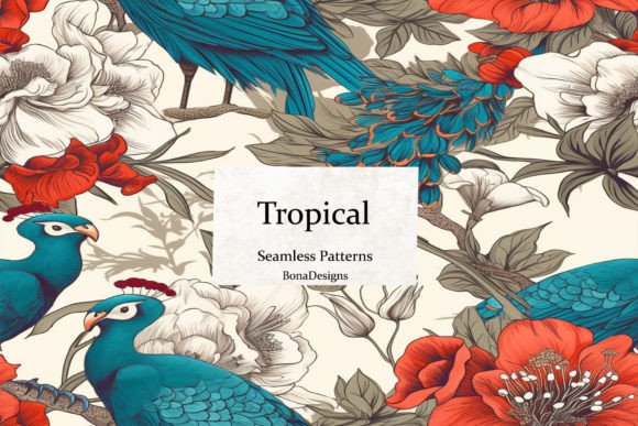 Unlocking the Potential of Tropical Peacock Seamless Pattern for Creative Projects