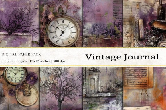 Vintage Journal Digital Papers