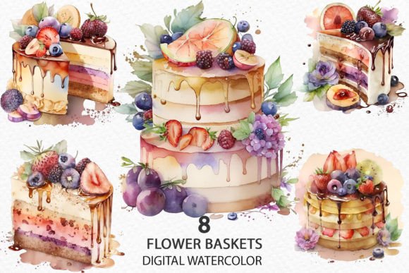 Watercolor Sweets Clipart Png: Elevating Your Creative Projects with High-Resolution Digital Art